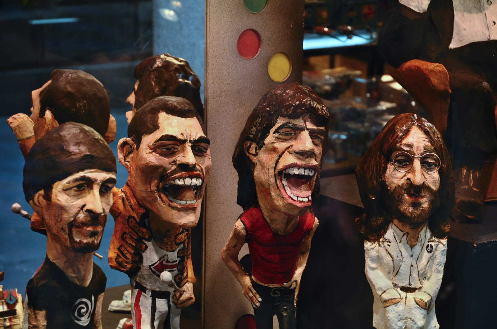 Barcelona Photoblog Papier Mache Art Famous Artists Display, Barcelona