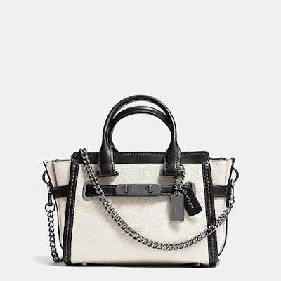 Coach Swagger Bag in White Leather 