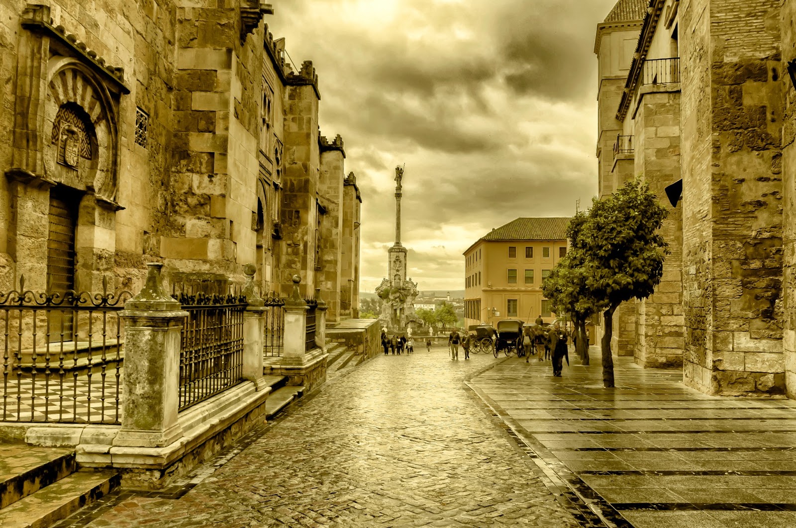 город сепия. сепия. пейзаж сепия. море сепия. фон старого города.