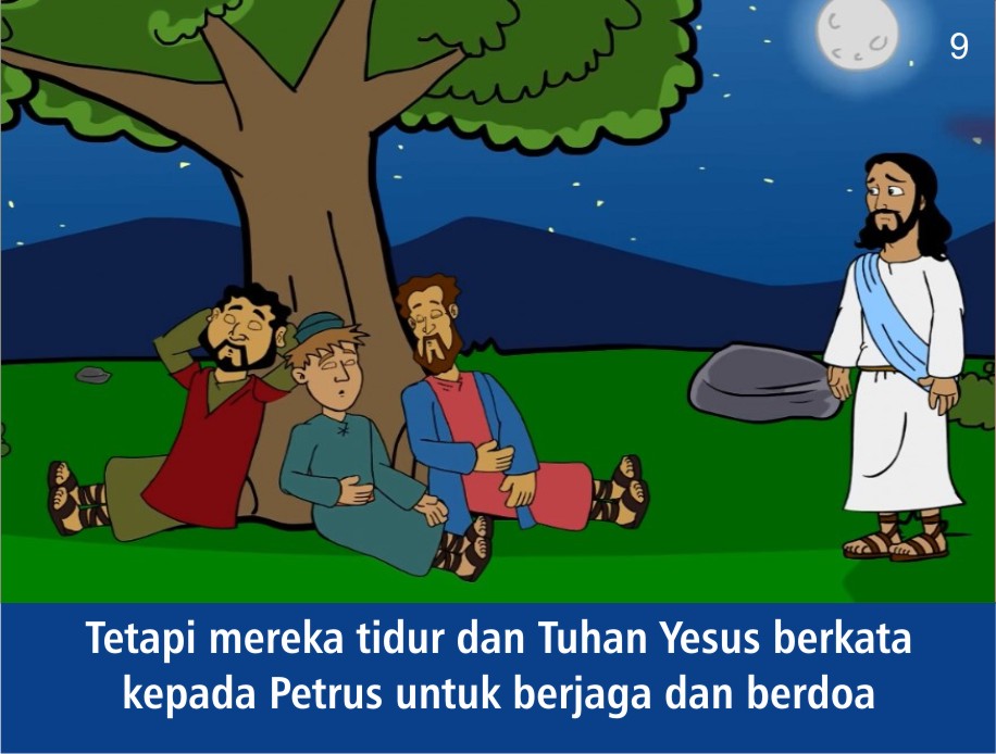 Komik Alkitab Anak Tuhan Yesus di Taman Getsemani