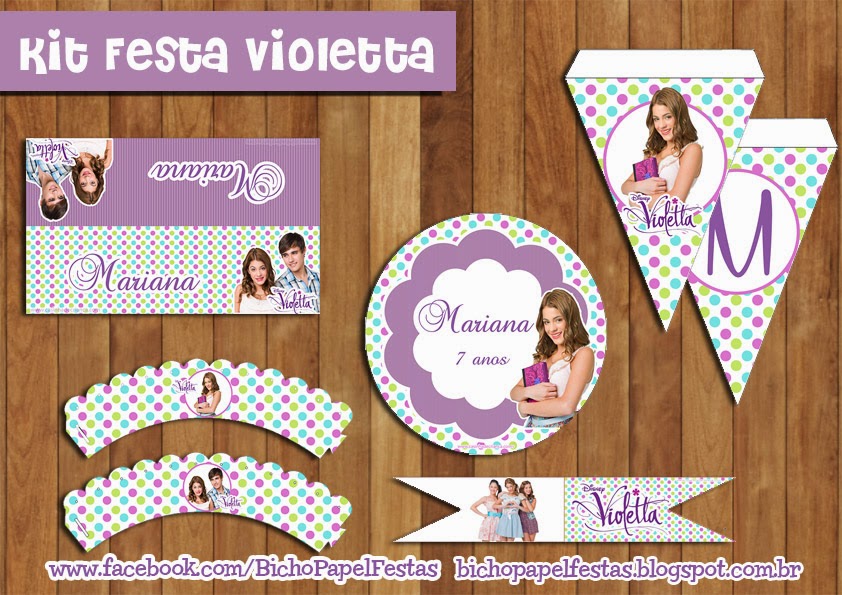 Kit Festa Digital Violetta