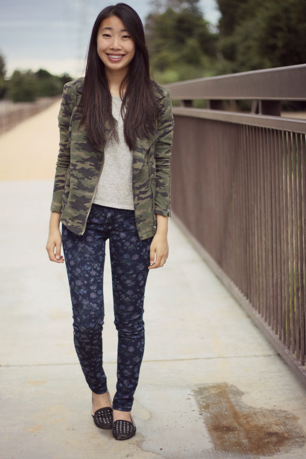 Joyful Outfits: Camo and Floral