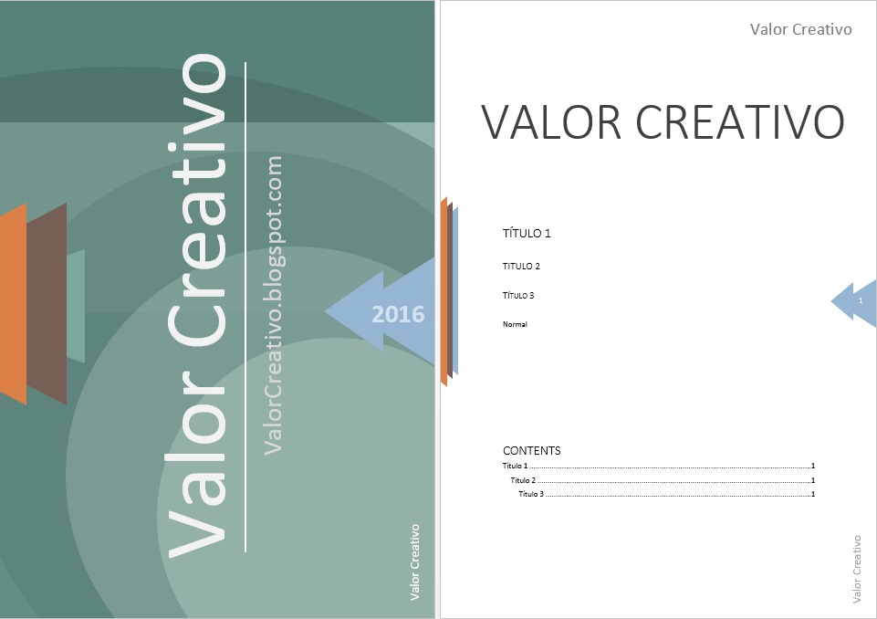 Valor Creativo Plantilla Word Octubre 2016