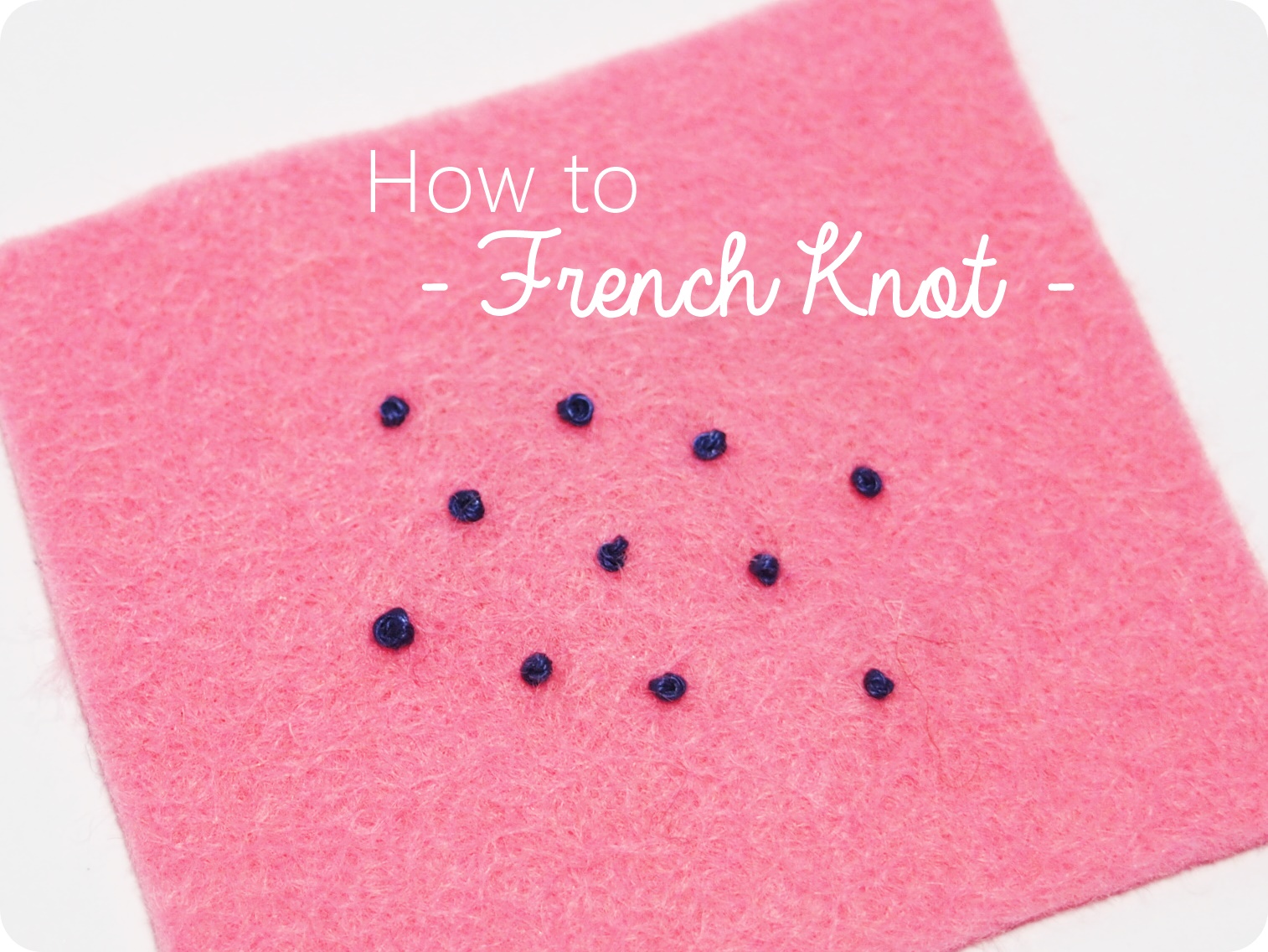 Crafters Boutique Working with Felt French Knot