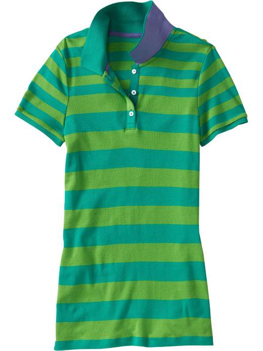 Pink Tie SHOP Old Navy Women's Contrasting Collar Polos