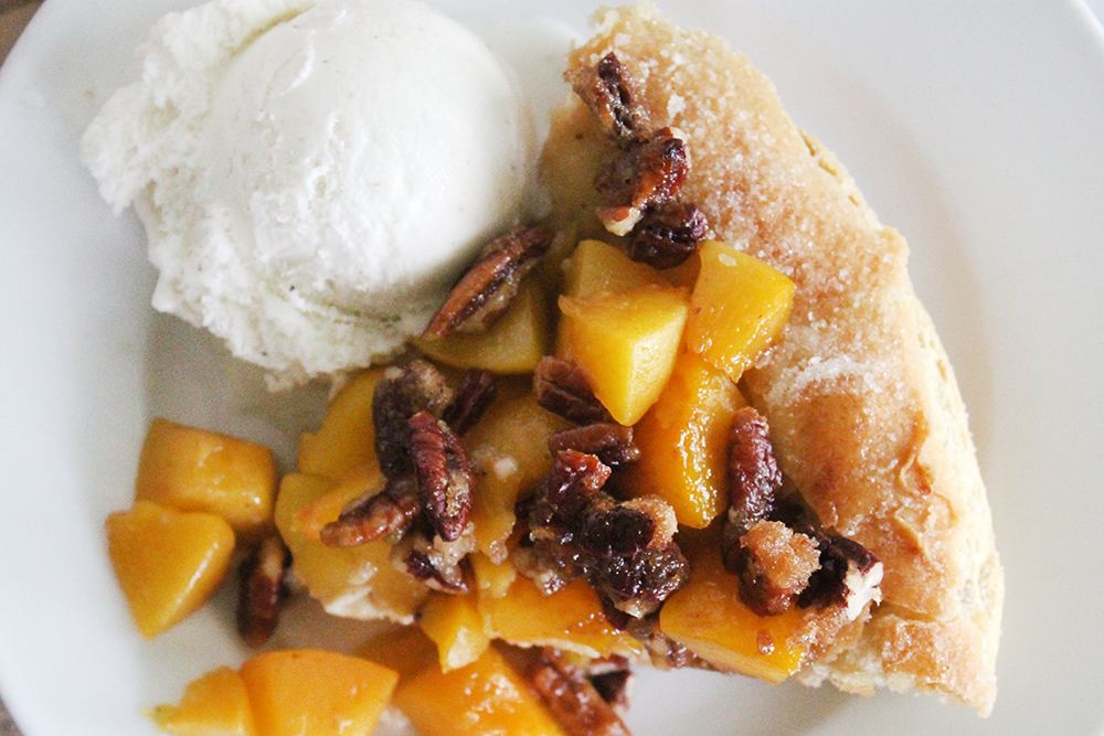 Southern Mom Loves Fried Peach Dessert Pizza