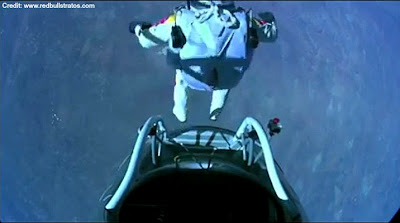 LIVE VIDEO - Mission To The Edge of Space –  Jumping from Capsule 10-14-12