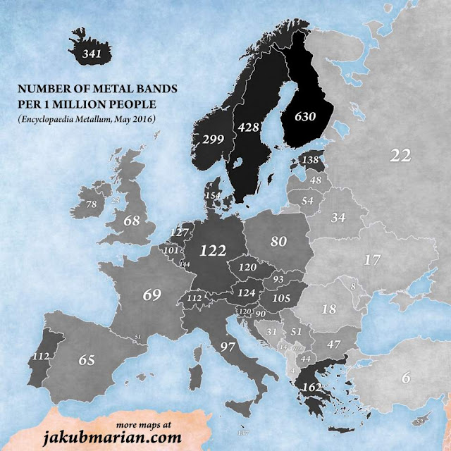 Mapa de bandas de heavy metal