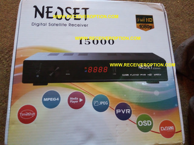NEOSET 15000 HD RECEIVER AUTO ROLL POWERVU NEW SOFTWARE