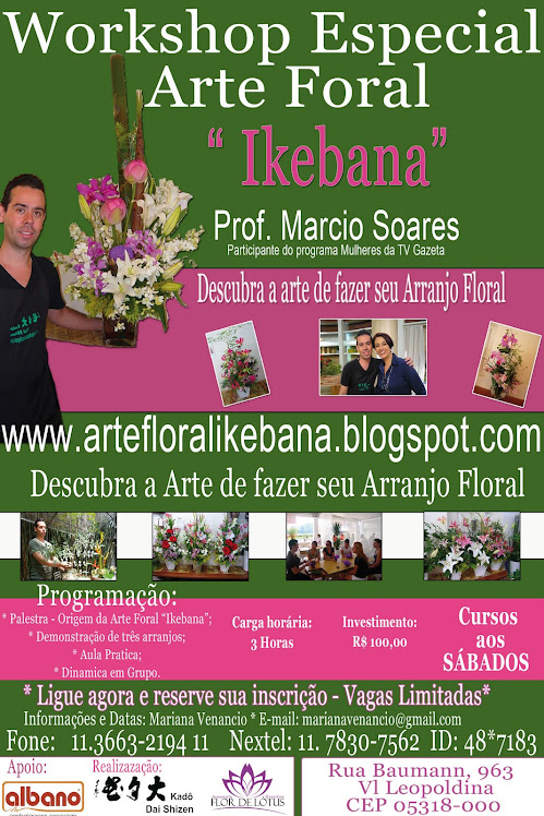 Primeira Edição Workshop de Ikebana na Albano.