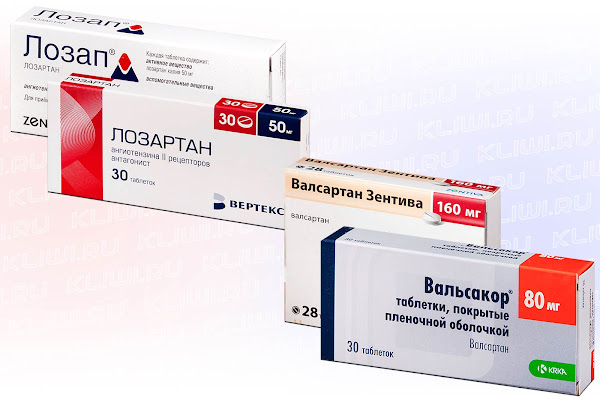 Лозартан и Валсартан
