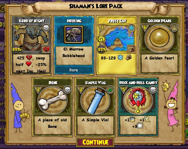 Stars of the Spiral Shaman's Lore Pack Roll Call