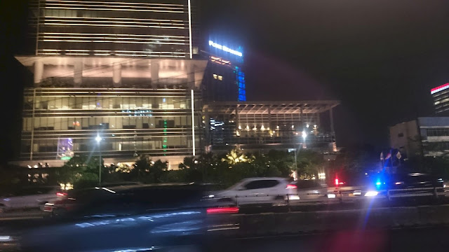 Night Street View in Jakarta - Image: Author