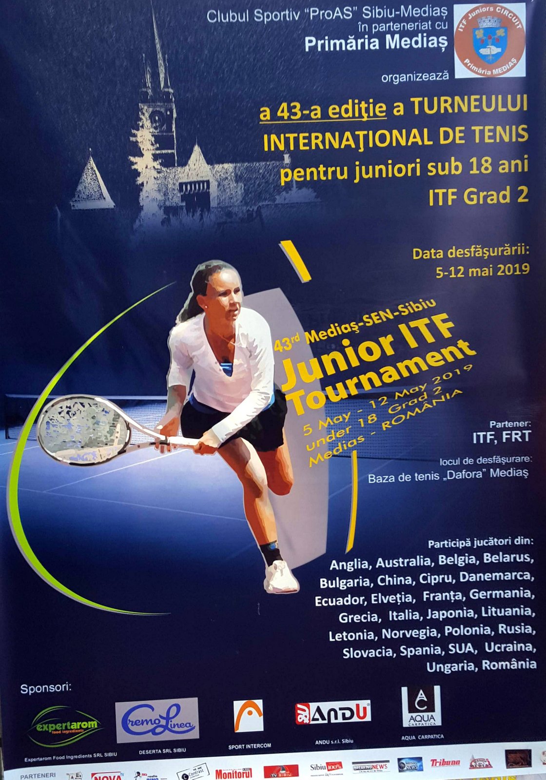ProAS Sibiu: Turneul de tenis pentru la Medias - editia 2019