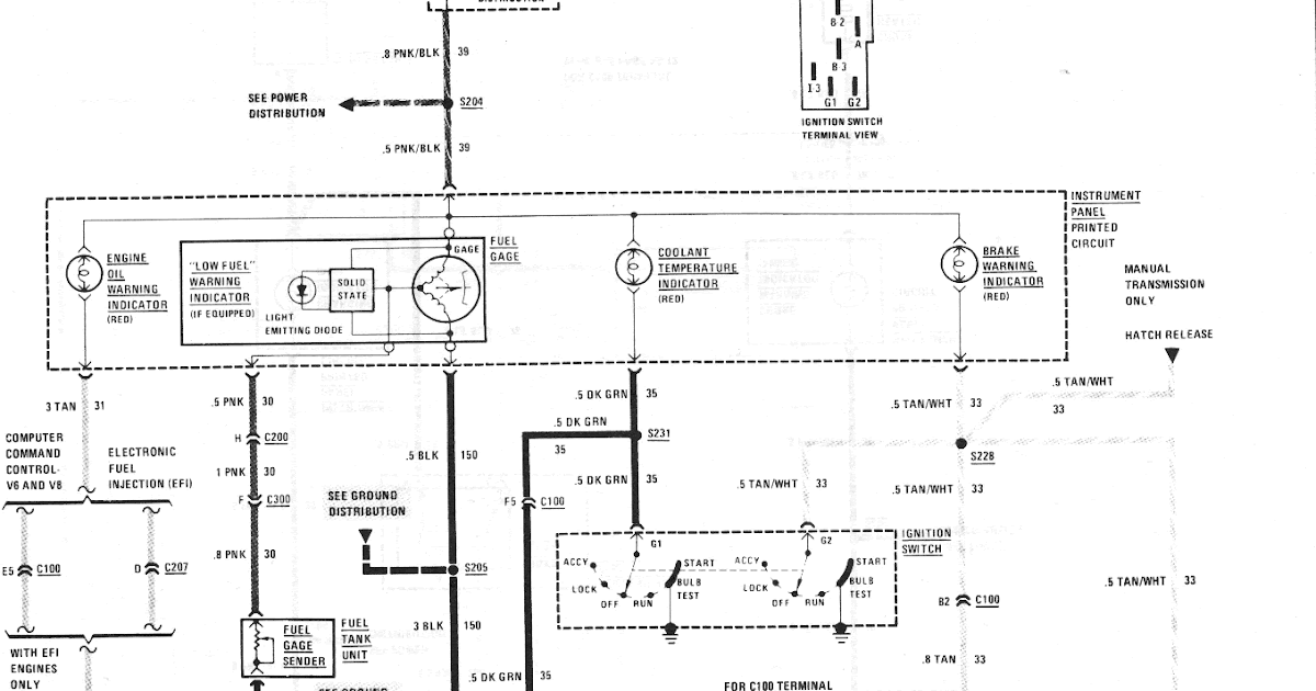 Free Auto Wiring Diagram: 1982-1985 Camaro Fuel Gauge and Indicator Diagram