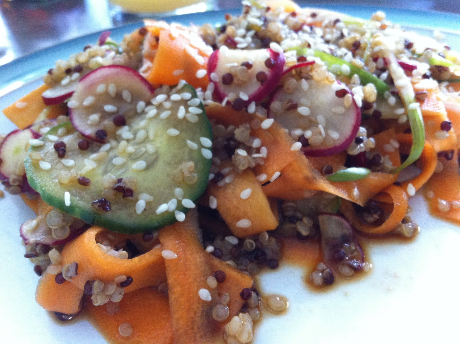 The Happy Larder Quick marinated vegetable salad
