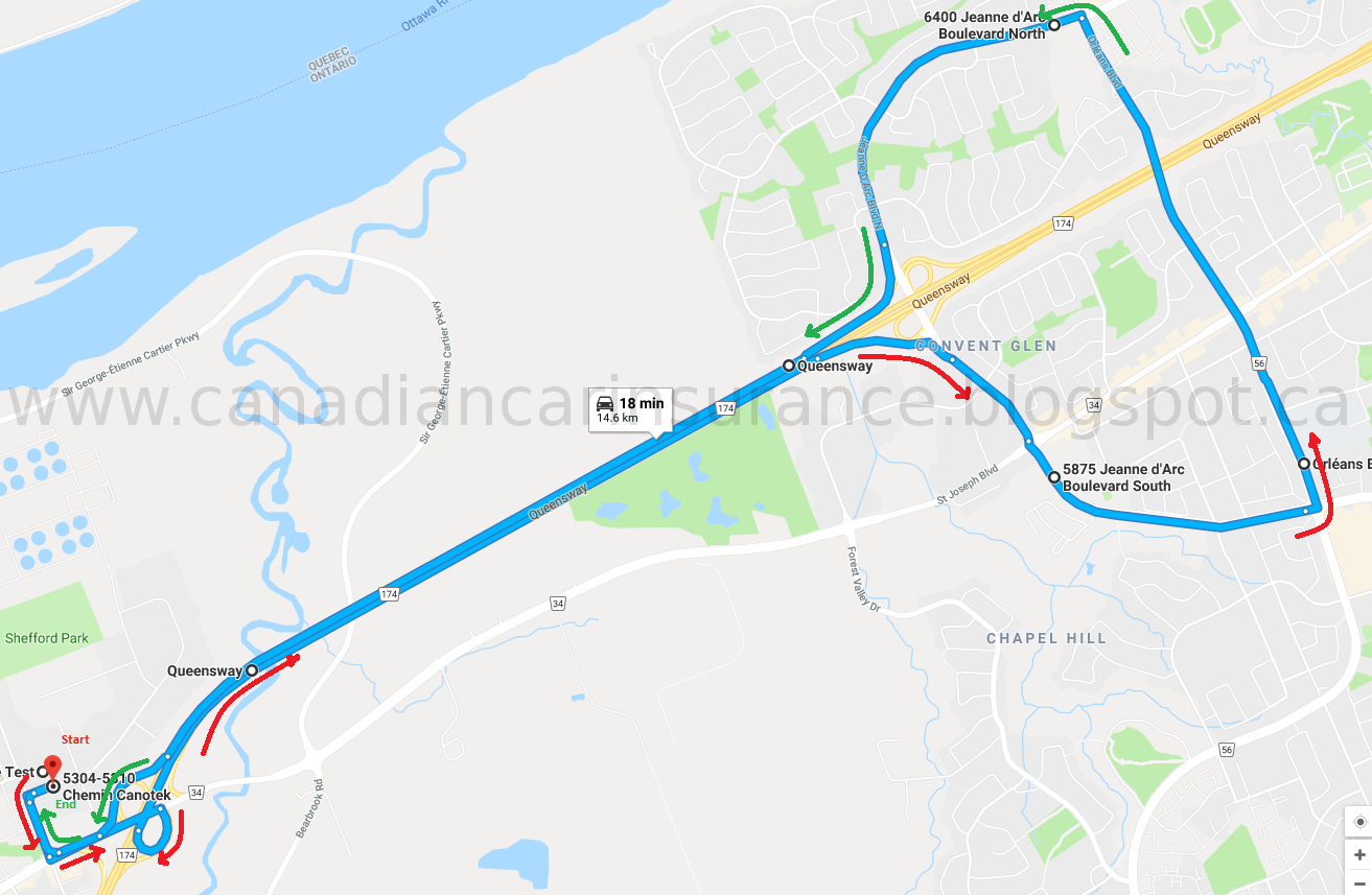 Ottawa Walkley G Road Test Route 1 Maps Printable Map vrogue.co