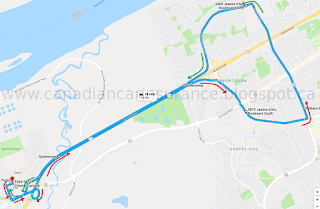 route test road exit g2 map maps