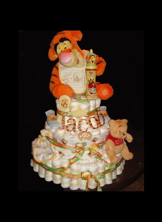 cookie monster diaper cake