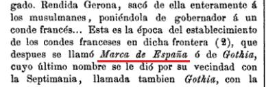 Marca de España, Gothia Marca de España, Gothia