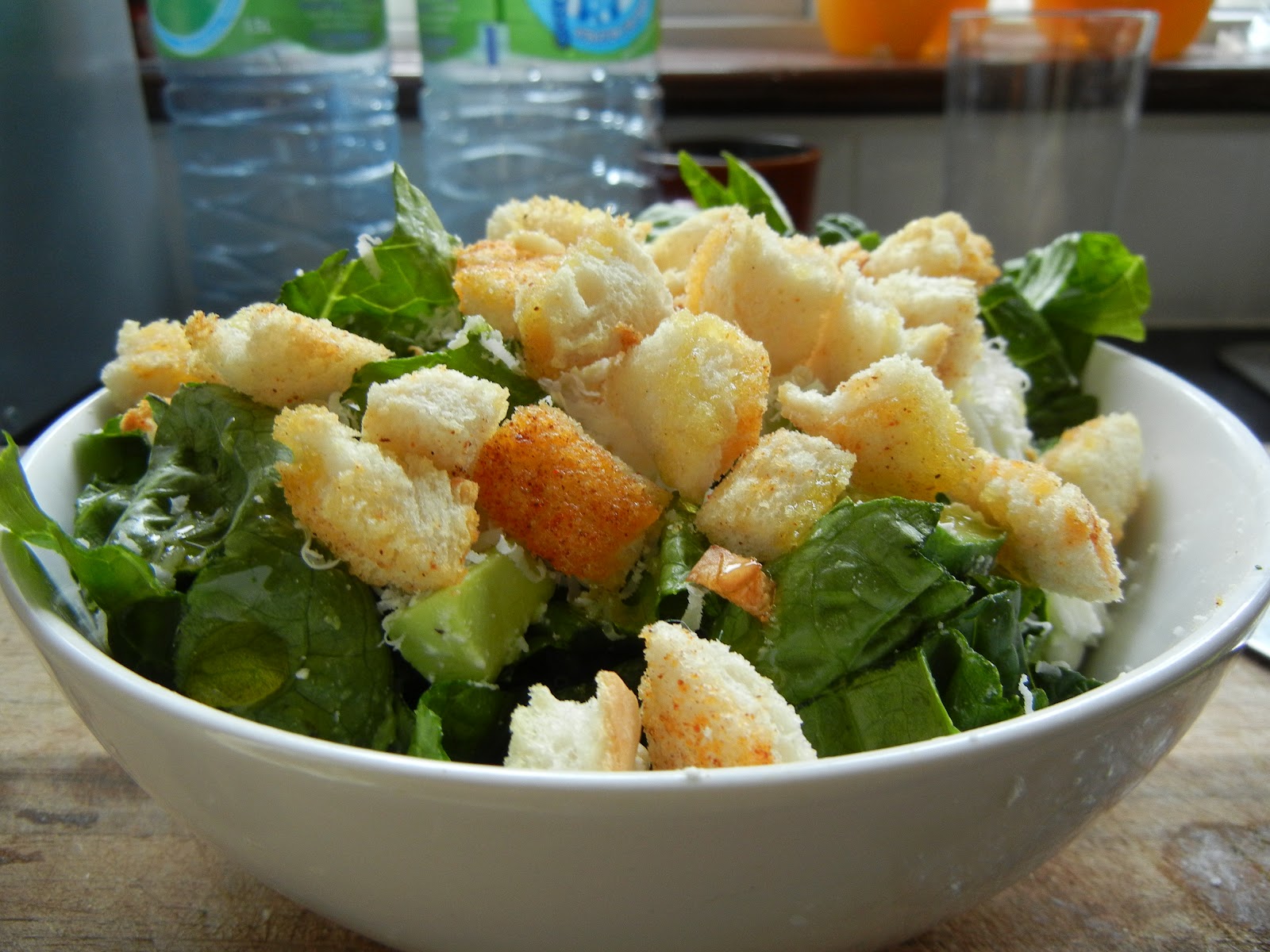 Oven Lovin' Two Cheese Salad with Croutons