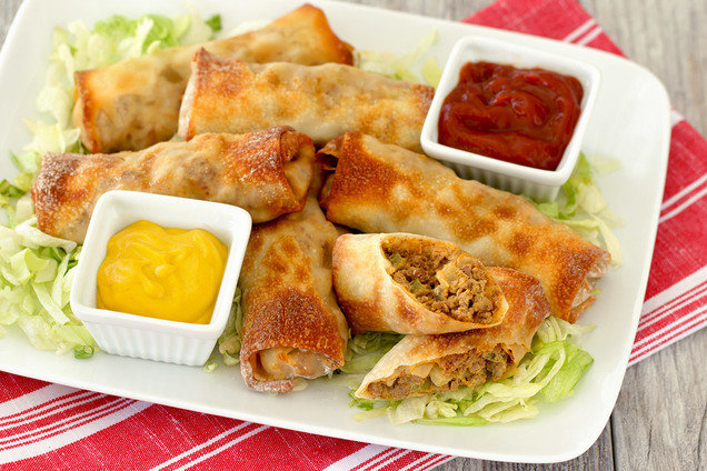 Cheeseburger Egg Roll Cheeseburger Egg Roll
