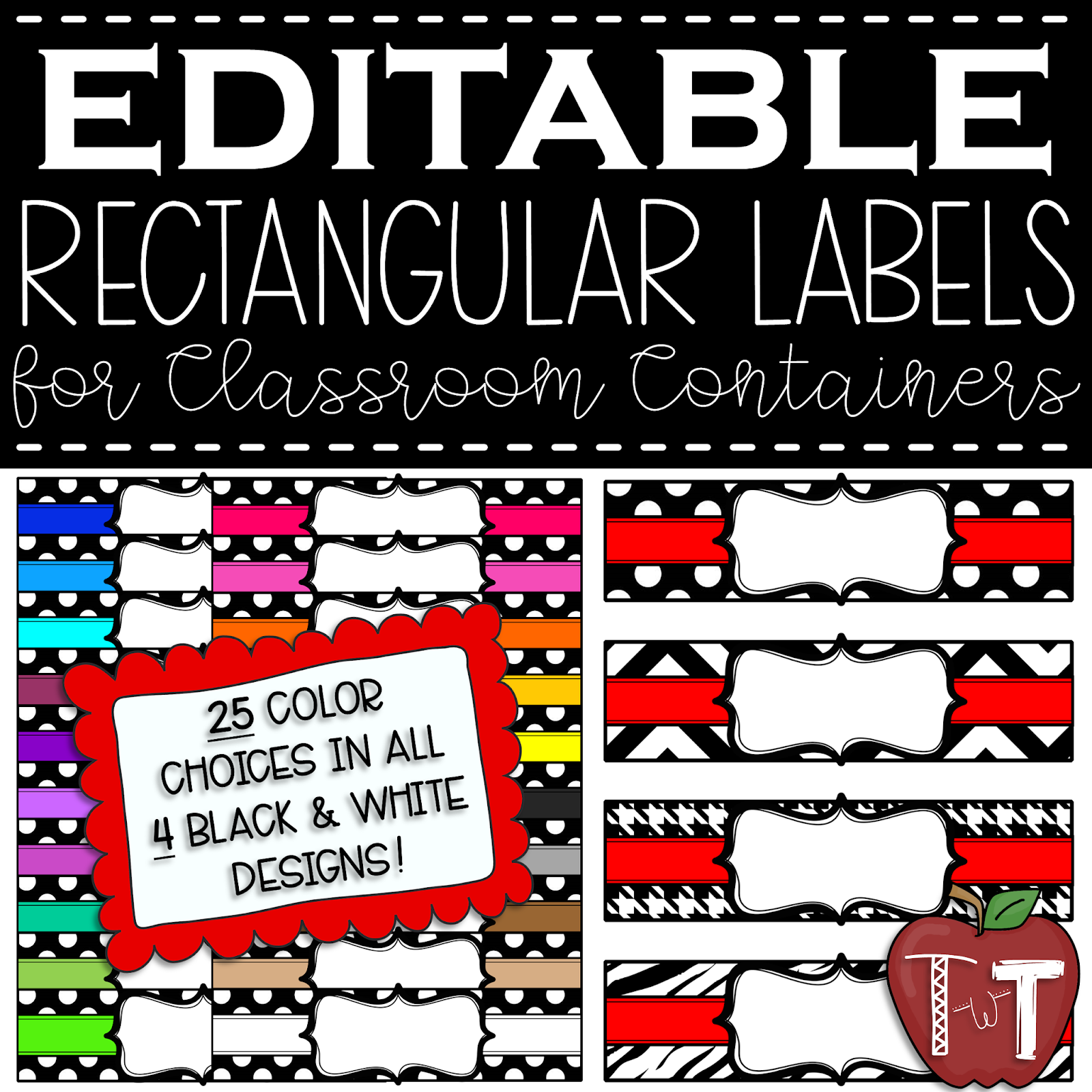 Teaching With Terhune Editable Classroom Labels