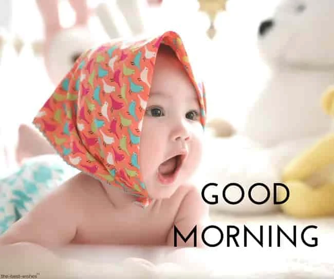 good morning images with cute baby
