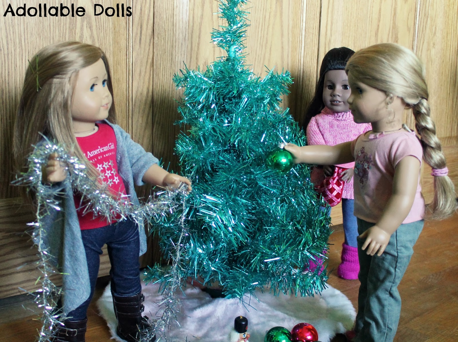Adollable Dolls Setting Up the Christmas Tree
