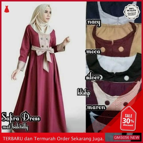 GMS056 KRSRH056G39 Gamis Safira Kombinasi Dress Busui Dropship SK0073744283