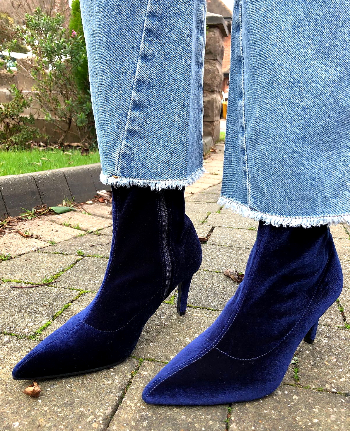 So I bought some blue velvet boots... The Style Count