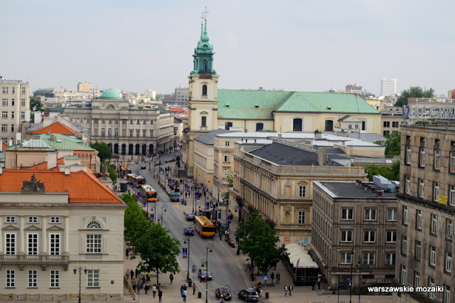 widok panorama Warszawa Śródmieście glorietta Krakowskie Przedmieście