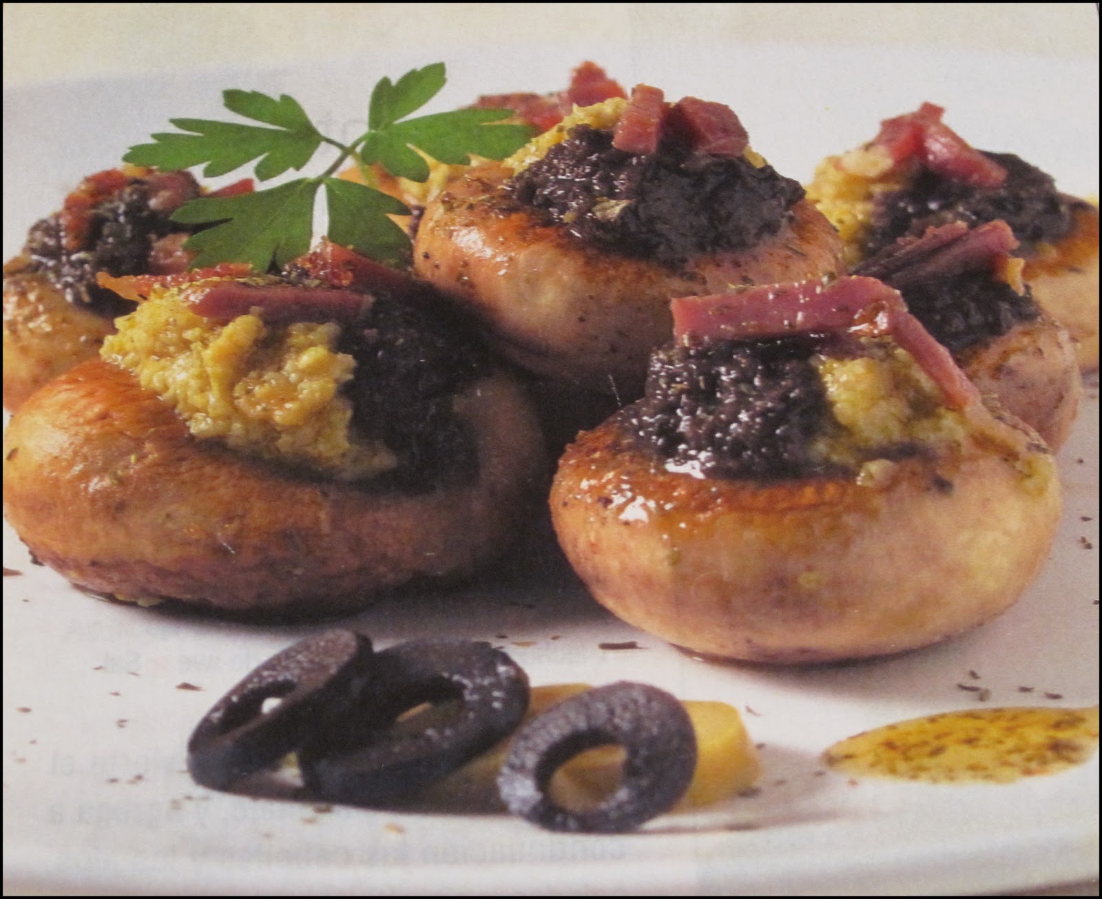 XAMPINYONS AMB SALSA D'OLIVES