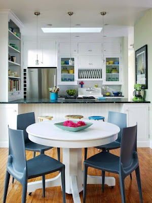 minimalist design of the dining room