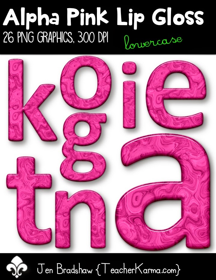 FREEBIE Clip Art:  Alphabet graphics.  TeacherKarma.com