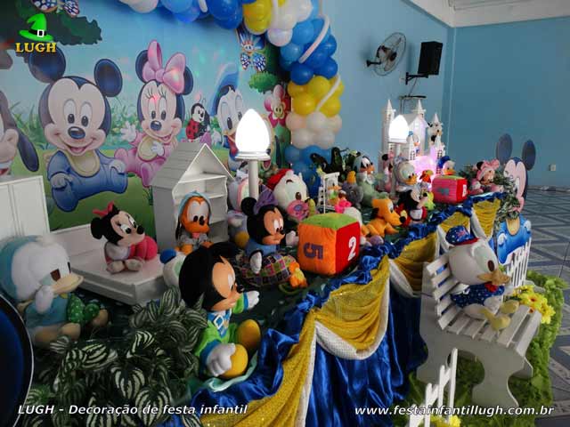Decoração de festa infantil Baby Disney - Mesa temática de aniversário Decoração de festa infantil Baby Disney - Mesa temática de aniversário