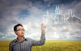 Mastery Monday: Understanding Futuristic Man looking at a future city