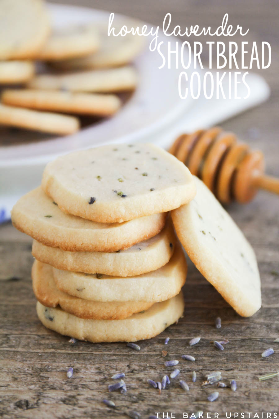 These honey lavender shortbread cookies are rich and buttery, and unique and flavorful!