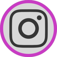 instagram button outline