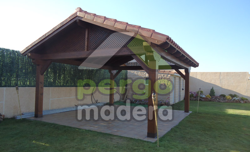 Pergomadera, Estructuras de Madera: Cenador de madera de exterior