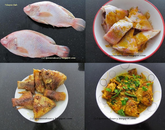 Spice and Curry Tilapia Fish Curry with coconut milk and Sharodiya