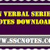 Non Verbal Series Study Material Notes PDF Download