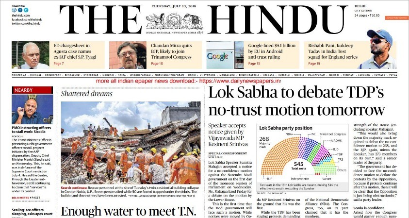 The Hindu News Pdf