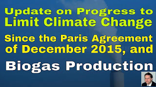 Featured Image Showing Limiting Climate Change - Progress Since the Paris Agreement of December 2015 and Biogas.