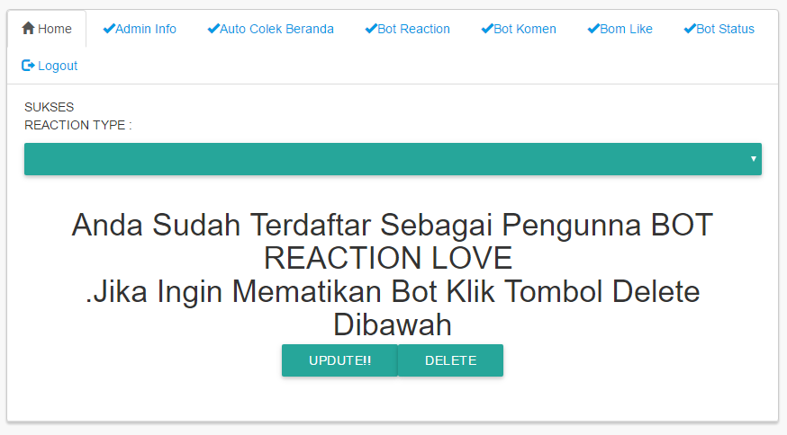 Reactions bot