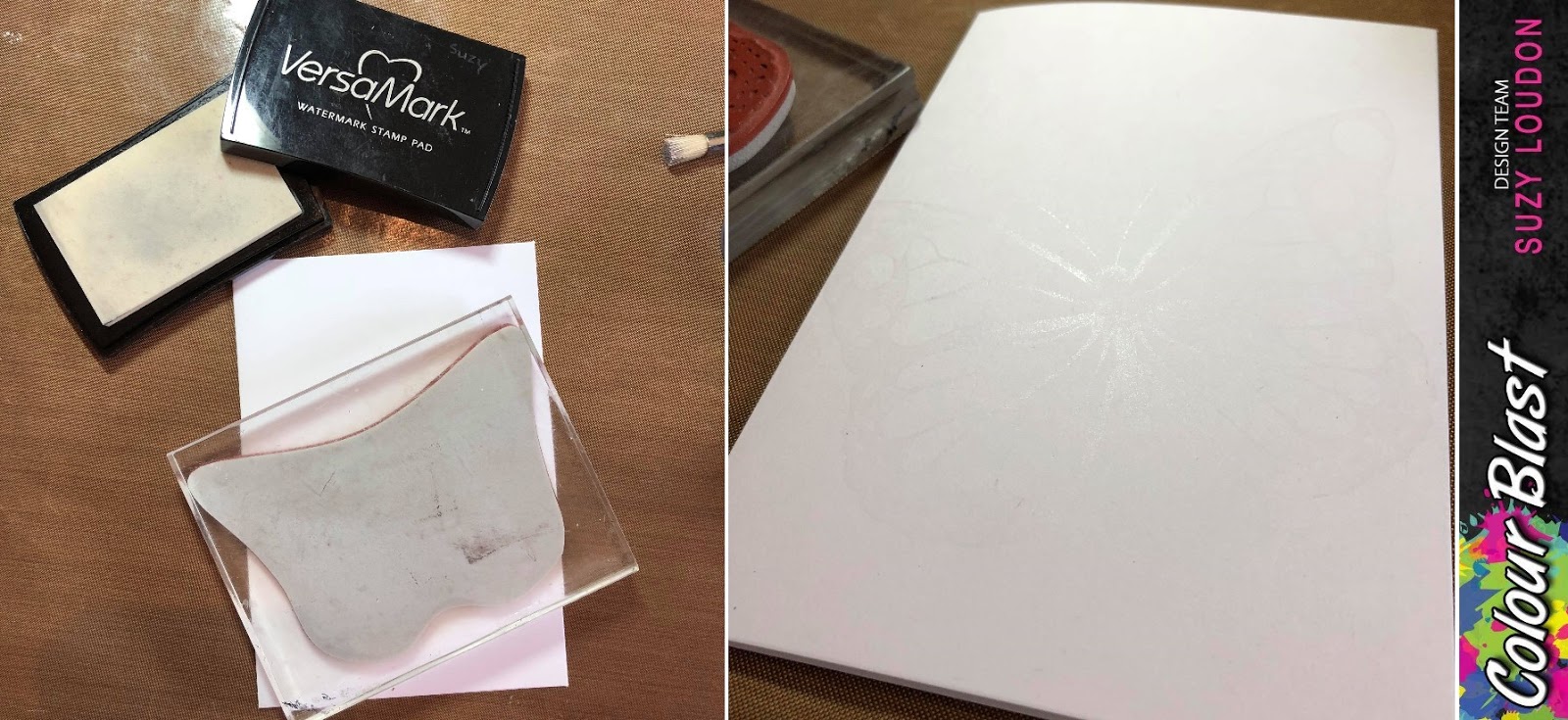 Colour Blast by Bee Arty Mica Powder Cards by Suzy Loudon