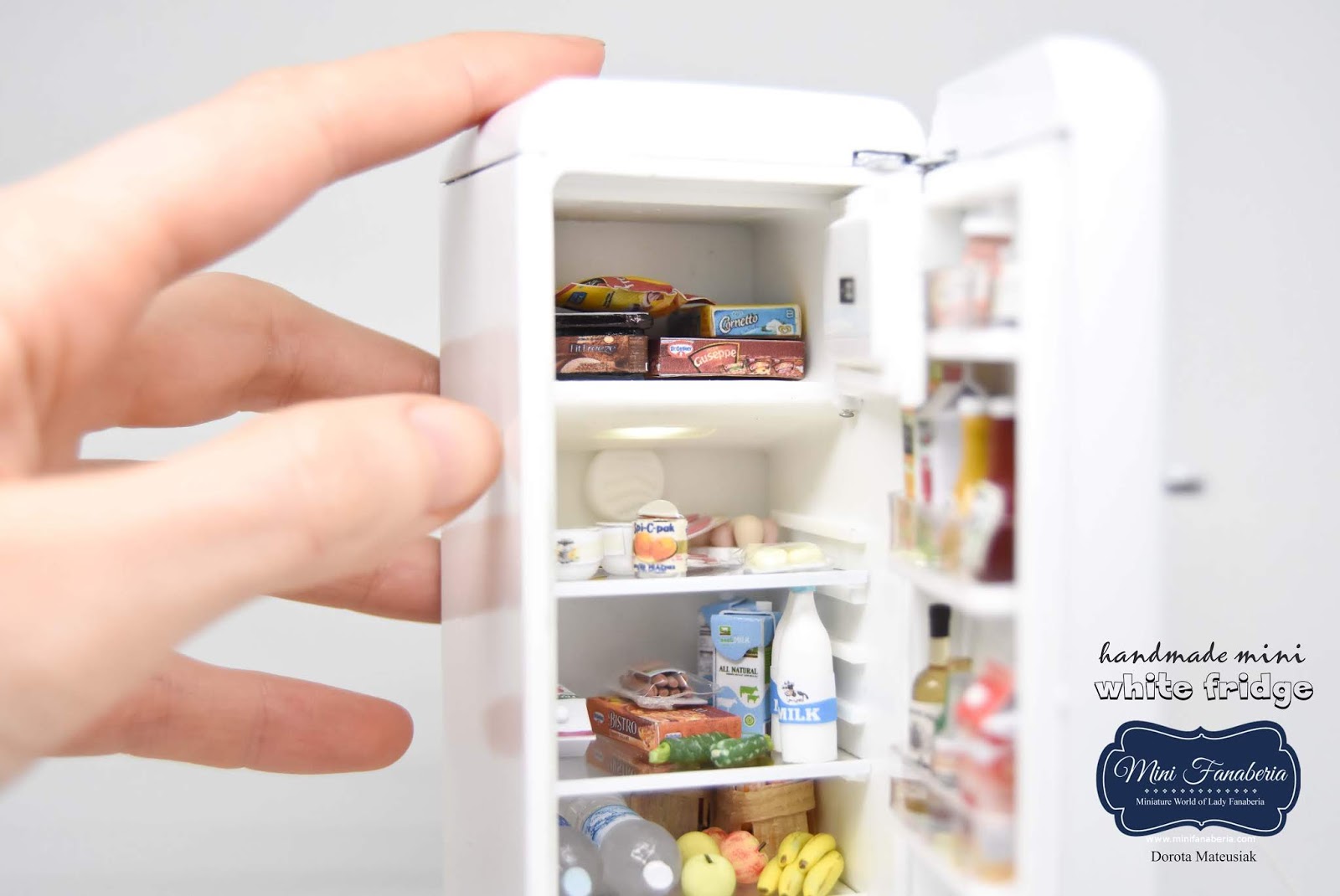 MiniFanaberia Smeg fridge in miniature (112 scale)