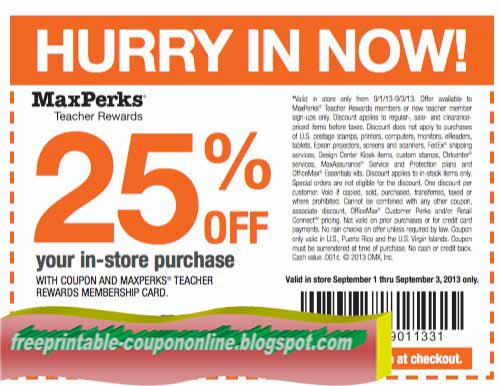 Office max coupons ink