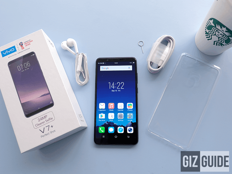 Vivo V7+ packaging Vivo V7+ packaging