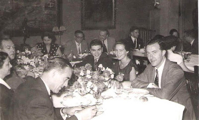 Banquete de despedida del Match Internacional Interclubs de Ajedrez Barcelona 1951